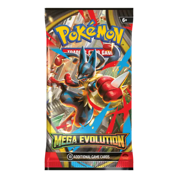 Mega Evolution booster pack (Öppnas live)