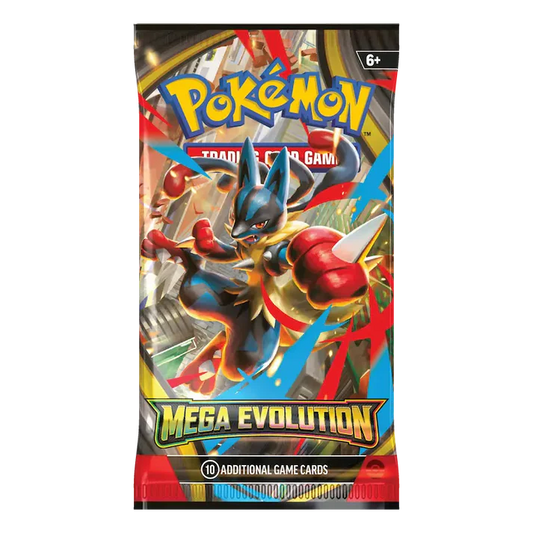 Mega Evolution booster pack (Öppnas live)